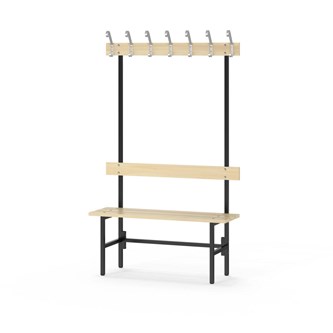 Novis Basic enkel sittebenk 100 cm svart stativ