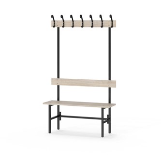Novis Elite enkel sittebenk 100 cm svart stativ