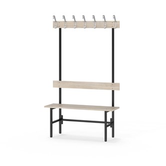 Novis Elite enkel sittebenk 100 cm svart stativ