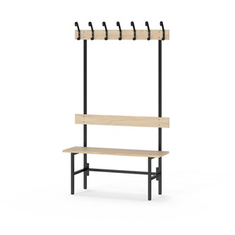 Novis Elite enkel sittebenk 100 cm svart stativ