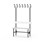 Novis Elite enkel sittebenk 100 cm svart stativ