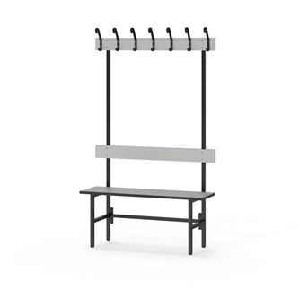 Novis Compact enkel sittebenk 100 cm svart stativ