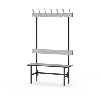 Novis Compact enkel sittebenk 100 cm svart stativ