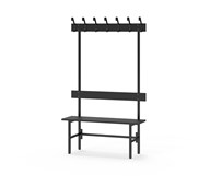Novis Compact enkel sittebenk 100 cm svart stativ