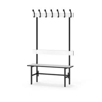 Novis Compact enkel sittebenk 100 cm svart stativ