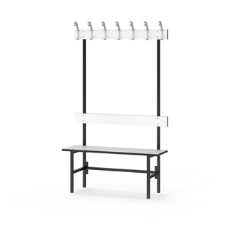 Novis Compact enkel sittebenk 100 cm svart stativ