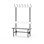 Novis Compact enkel sittebenk 100 cm svart stativ