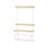 Novis Basic enkel sittebenk 100 cm hvitt stativ
