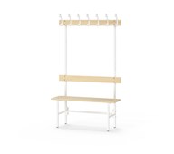 Novis Basic enkel sittebenk 100 cm hvitt stativ