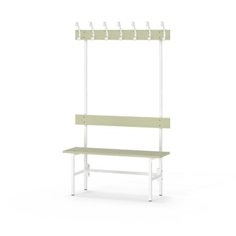 Novis Elite enkel sittebenk 100 cm hvitt stativ