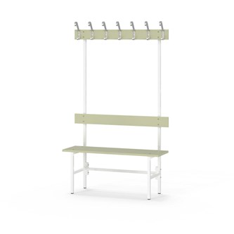 Novis Elite enkel sittebenk 100 cm hvitt stativ