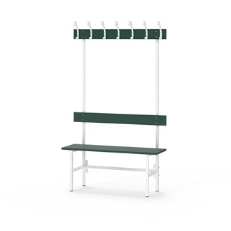 Novis Elite enkel sittebenk 100 cm hvitt stativ
