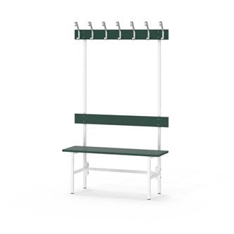 Novis Elite enkel sittebenk 100 cm hvitt stativ