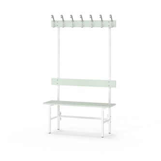 Novis Elite enkel sittebenk 100 cm hvitt stativ