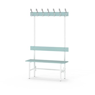 Novis Elite enkel sittebenk 100 cm hvitt stativ
