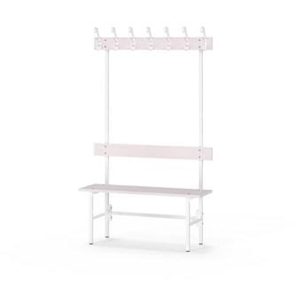 Novis Elite enkel sittebenk 100 cm hvitt stativ