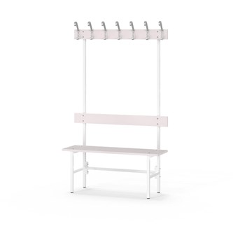 Novis Elite enkel sittebenk 100 cm hvitt stativ
