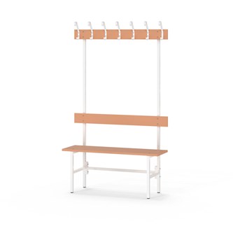 Novis Elite enkel sittebenk 100 cm hvitt stativ