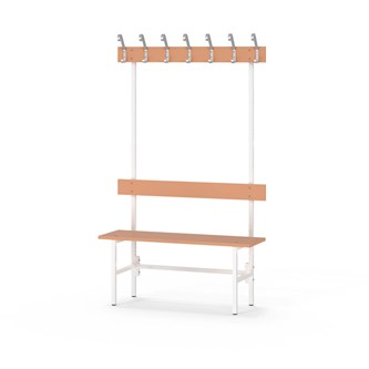 Novis Elite enkel sittebenk 100 cm hvitt stativ