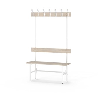 Novis Elite enkel sittebenk 100 cm hvitt stativ