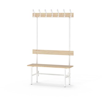 Novis Elite enkel sittebenk 100 cm hvitt stativ