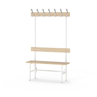 Novis Elite enkel sittebenk 100 cm hvitt stativ