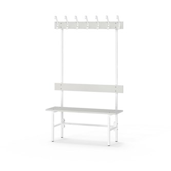 Novis Elite enkel sittebenk 100 cm hvitt stativ