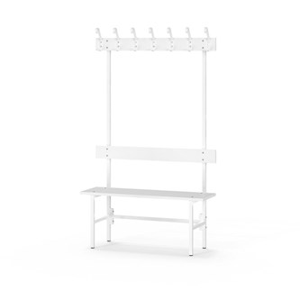 Novis Elite enkel sittebenk 100 cm hvitt stativ