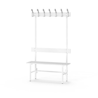 Novis Elite enkel sittebenk 100 cm hvitt stativ
