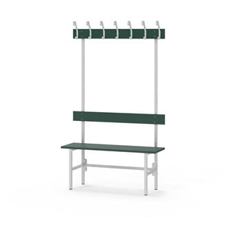 Novis Elite enkel sittebenk 100 cm lysegrått stativ