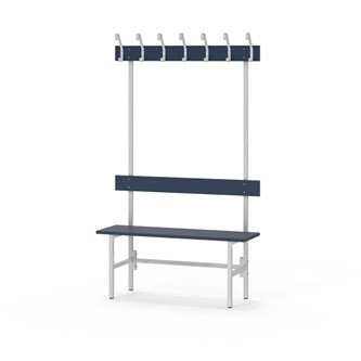 Novis Elite enkel sittebenk 100 cm lysegrått stativ