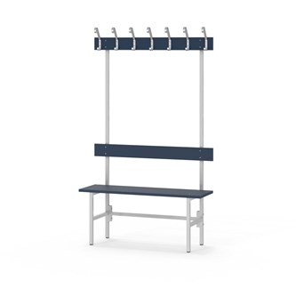 Novis Elite enkel sittebenk 100 cm lysegrått stativ