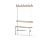 Novis Elite enkel sittebenk 100 cm lysegrått stativ