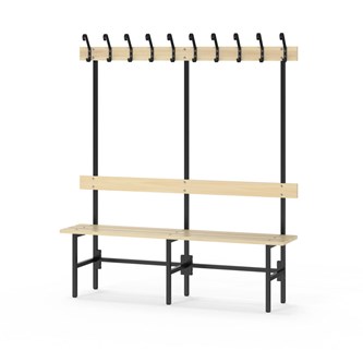 Novis Basic enkel sittebenk 150 cm svart stativ