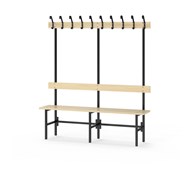 Novis Basic enkel sittebenk 150 cm svart stativ