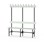 Novis Elite enkel sittebenk 150 cm svart stativ