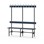 Novis Elite enkel sittebenk 150 cm svart stativ