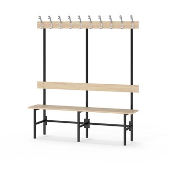 Novis Elite enkel sittebenk 150 cm svart stativ