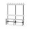 Novis Elite enkel sittebenk 150 cm svart stativ
