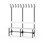 Novis Elite enkel sittebenk 150 cm svart stativ