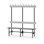 Novis Compact enkel sittebenk 150 cm svart stativ