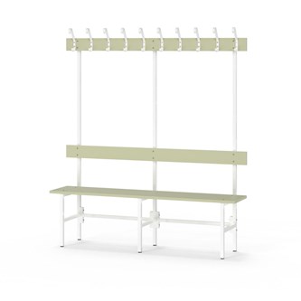 Novis Elite enkel sittebenk 150 cm hvitt stativ