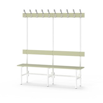 Novis Elite enkel sittebenk 150 cm hvitt stativ