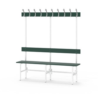 Novis Elite enkel sittebenk 150 cm hvitt stativ