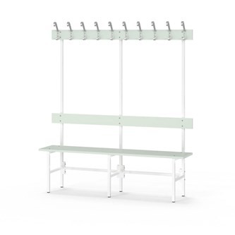 Novis Elite enkel sittebenk 150 cm hvitt stativ