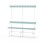 Novis Elite enkel sittebenk 150 cm hvitt stativ