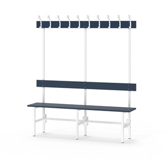 Novis Elite enkel sittebenk 150 cm hvitt stativ