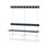 Novis Elite enkel sittebenk 150 cm hvitt stativ