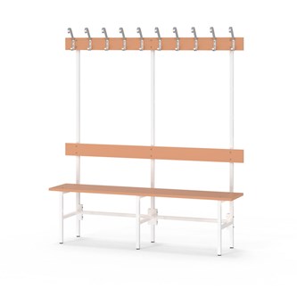 Novis Elite enkel sittebenk 150 cm hvitt stativ