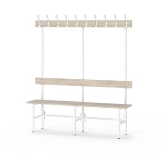 Novis Elite enkel sittebenk 150 cm hvitt stativ